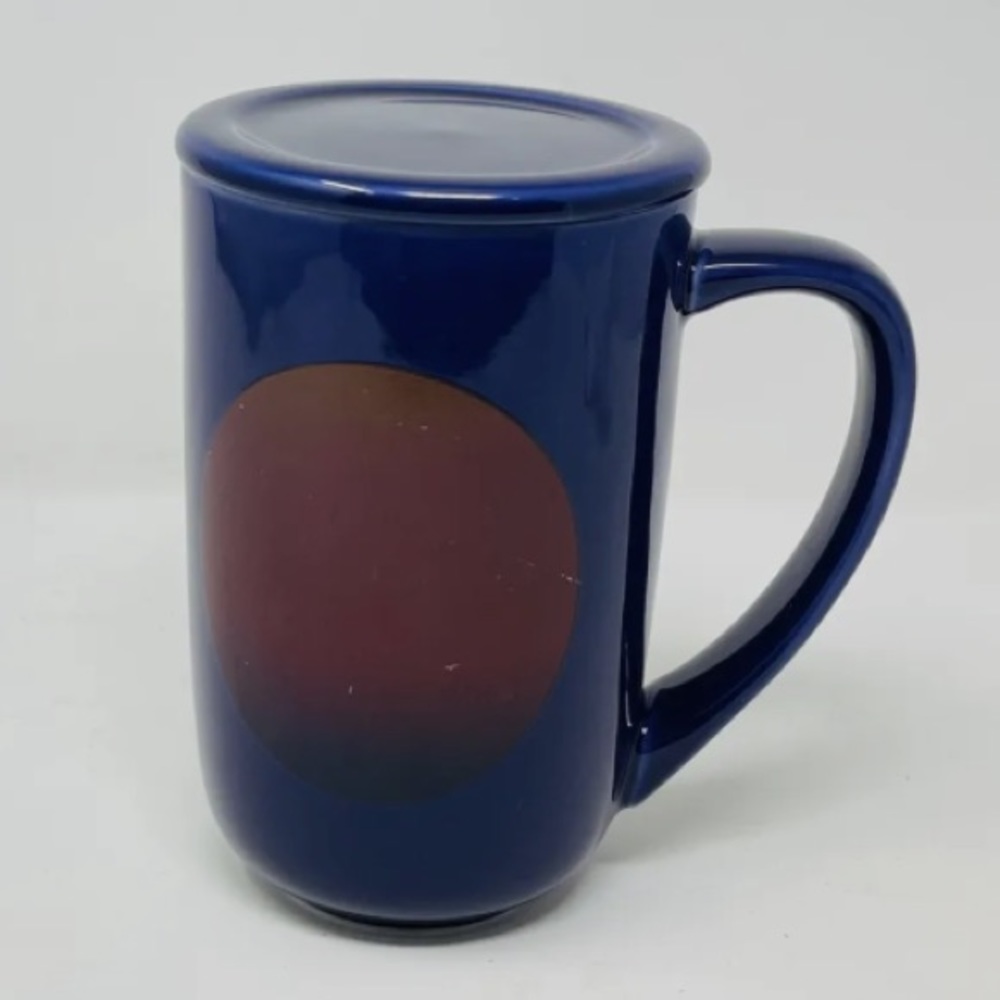 David’s Tea Nordic Mug - Miami Sun Palm Trees - Purple